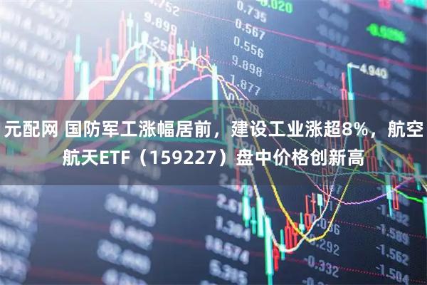 元配网 国防军工涨幅居前，建设工业涨超8%，航空航天ETF（159227）盘中价格创新高